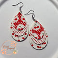 Cherry Bomb Trio Faux Leather Earrings